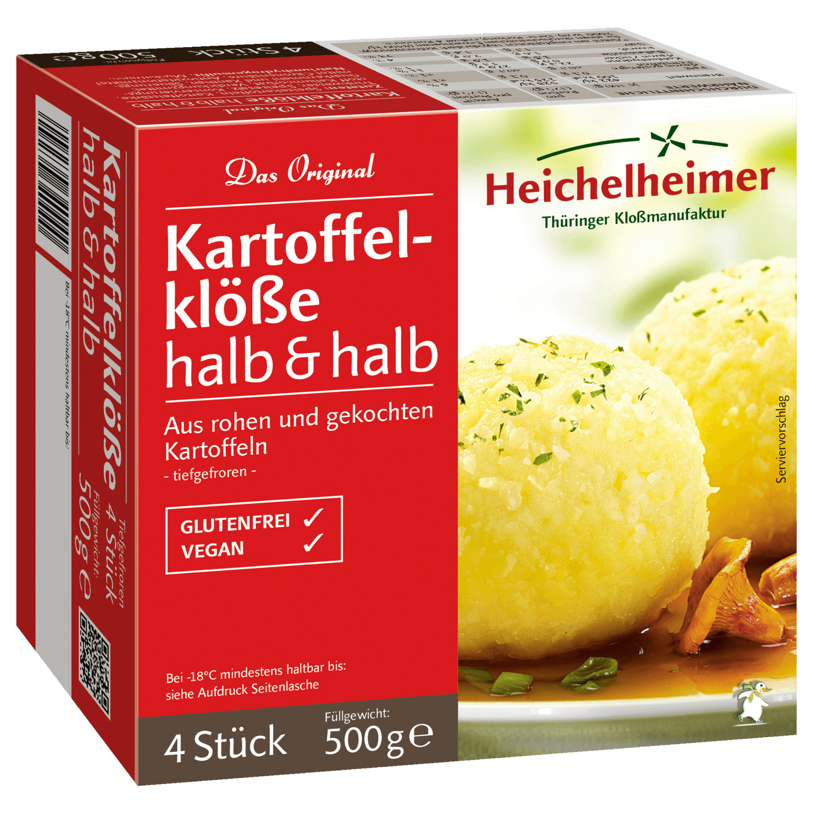 Heichelheimer Kartoffelklöße halb & halb 500g, 4 Stück