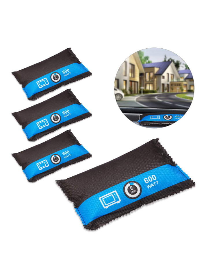relaxdays 4x Luftentfeuchter Auto in Schwarz günstig kaufen onesize