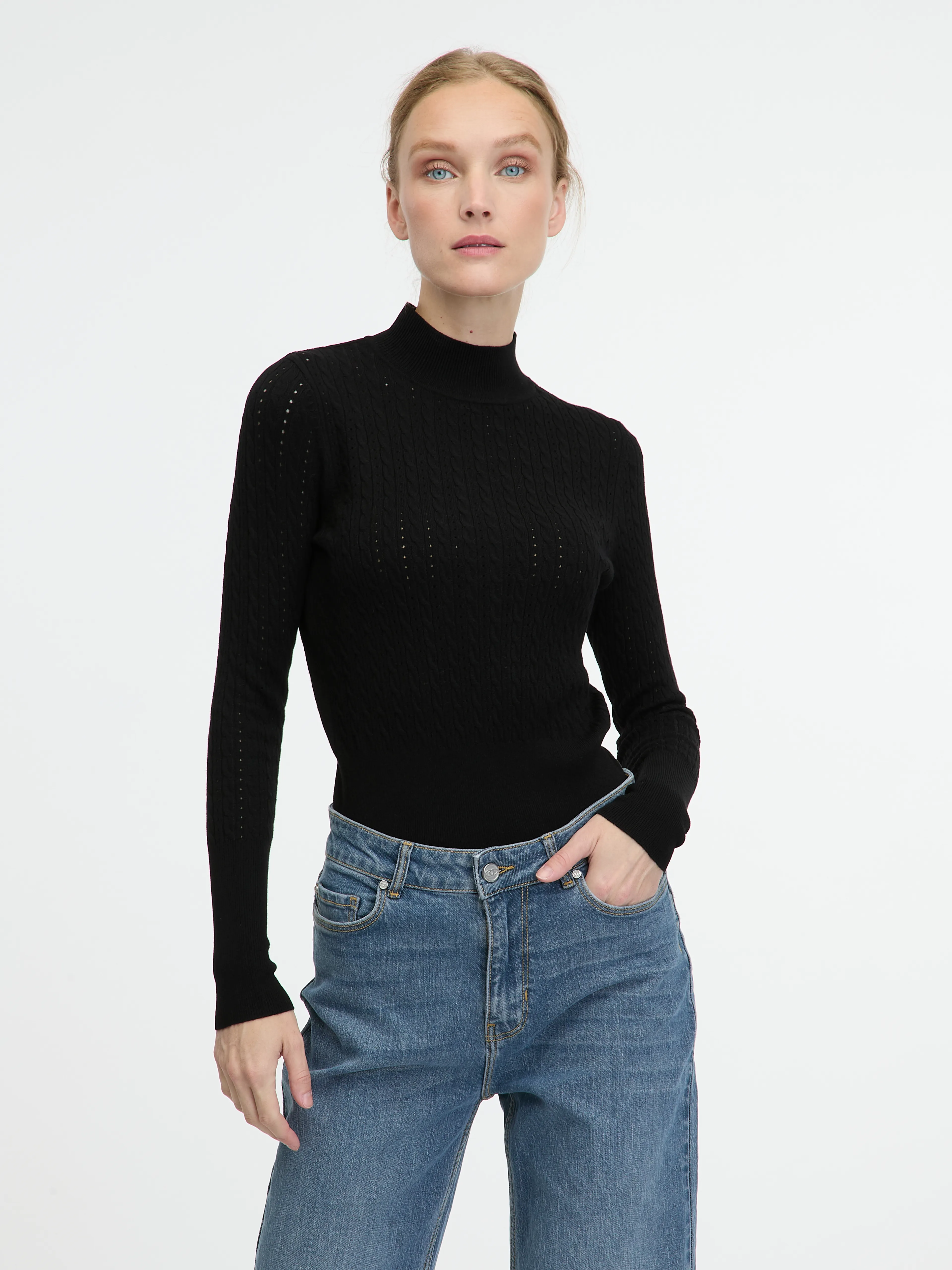 Schwarzer Damenpullover ORSAY