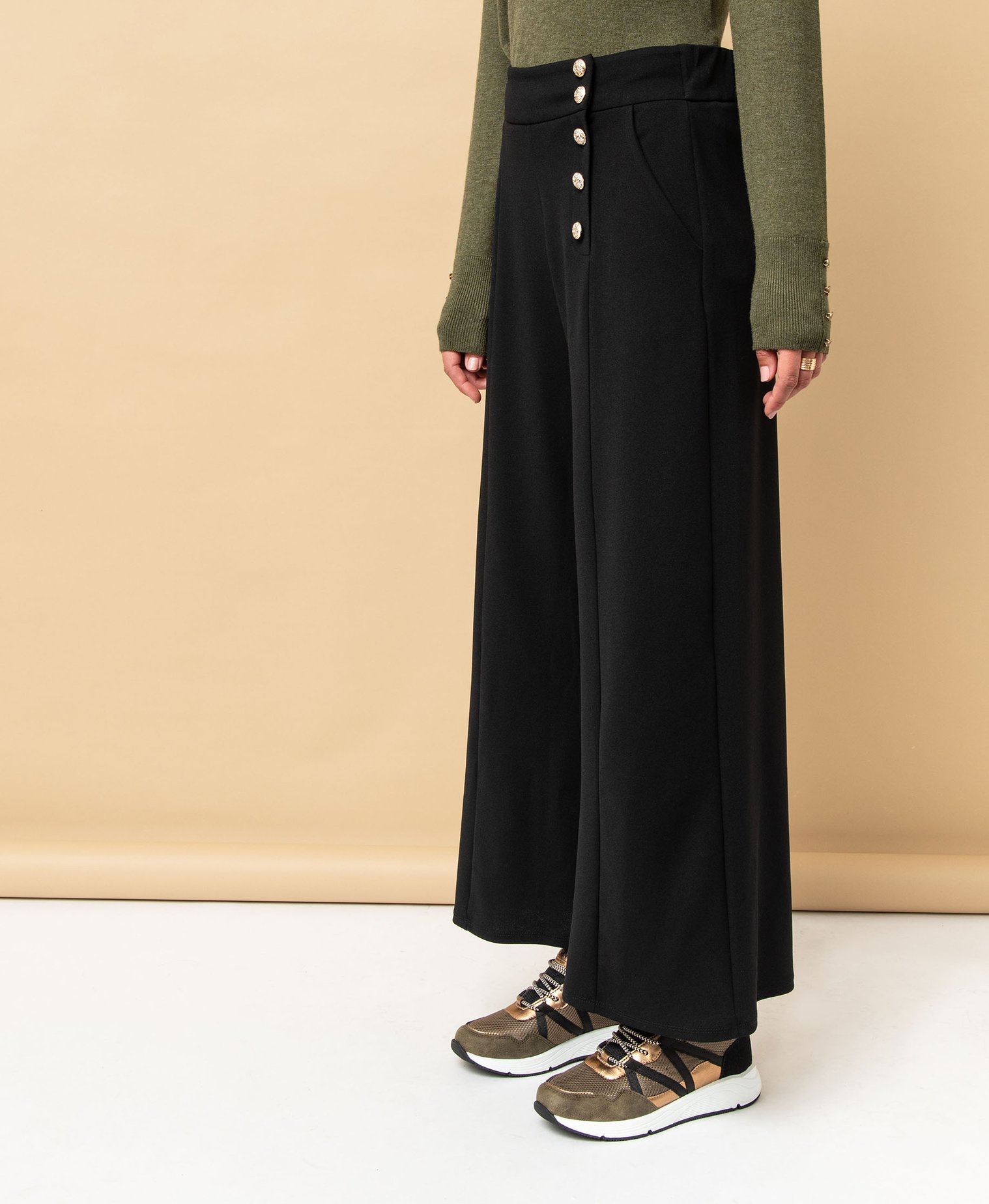 Baskets femme multicolores avec lacets passants - Banana Moon kaki | GEMO