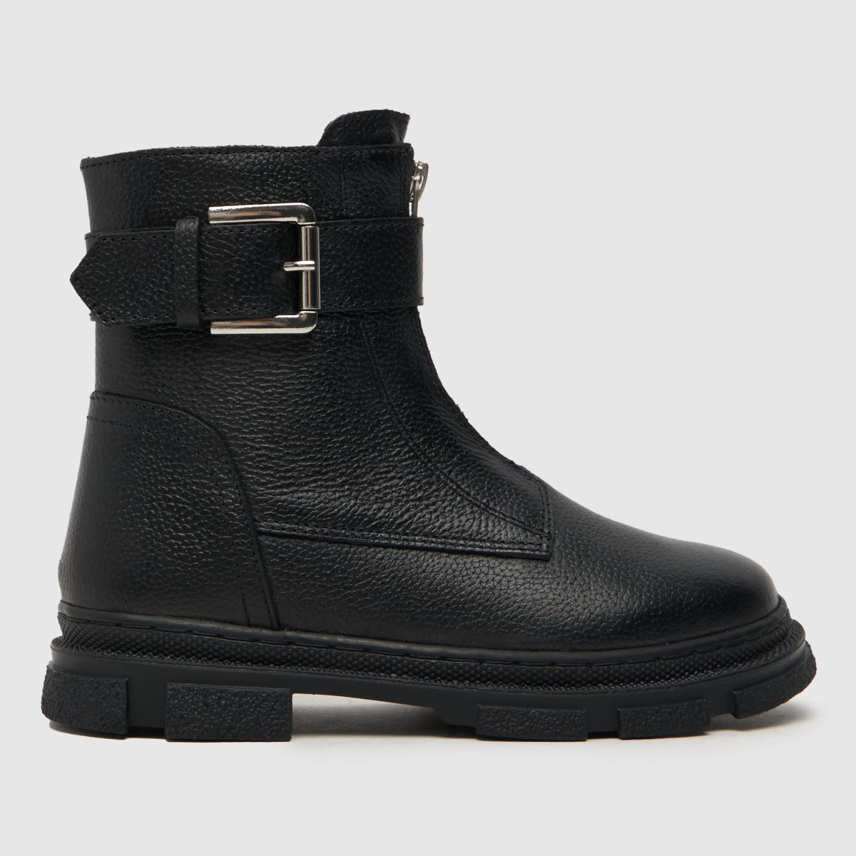 schuh svarta Cherish Buckle flickstövlar