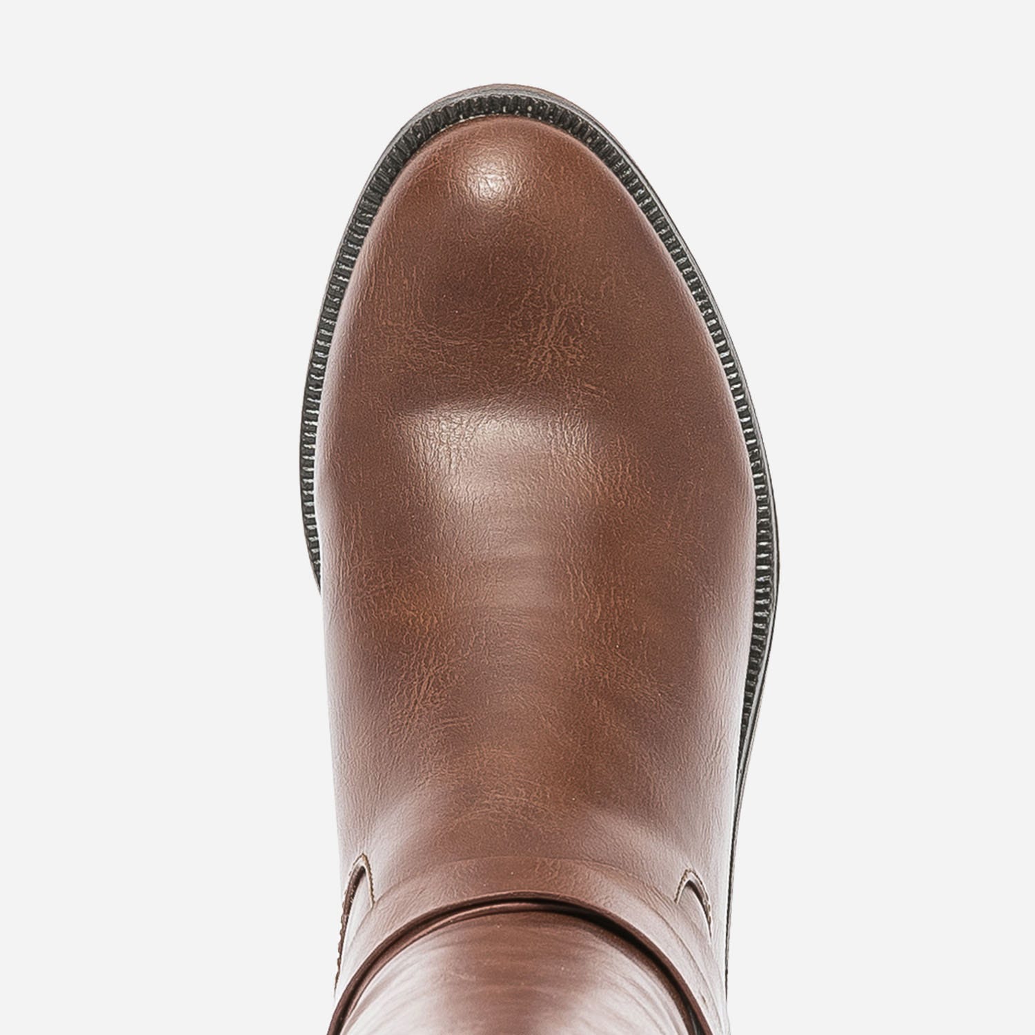 Botte cognac à brides croisées