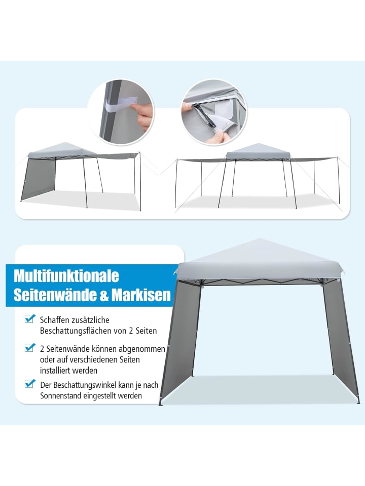 COSTWAY 3x6m Faltpavillon in Grau günstig kaufen onesize