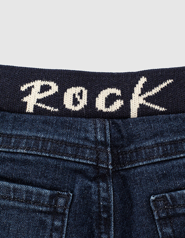 Jean blue vintage message ceinture coton bio bébé garçon