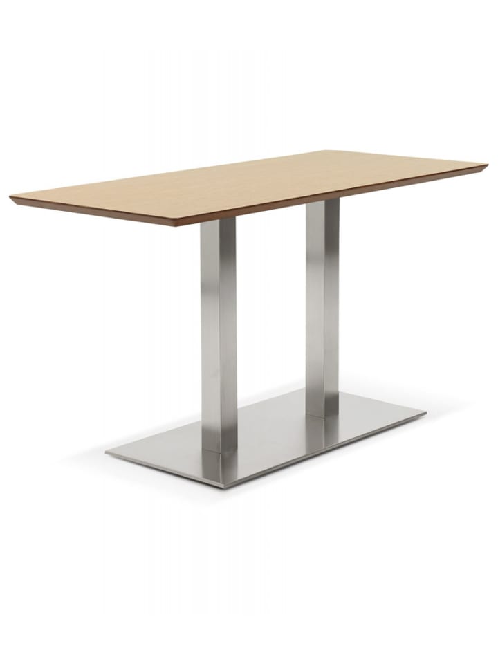 KADIMA DESIGN Esstisch MAMBO aus Holz und Metall | Besprechungstisch für 6 Personen in Beige günstig kaufen