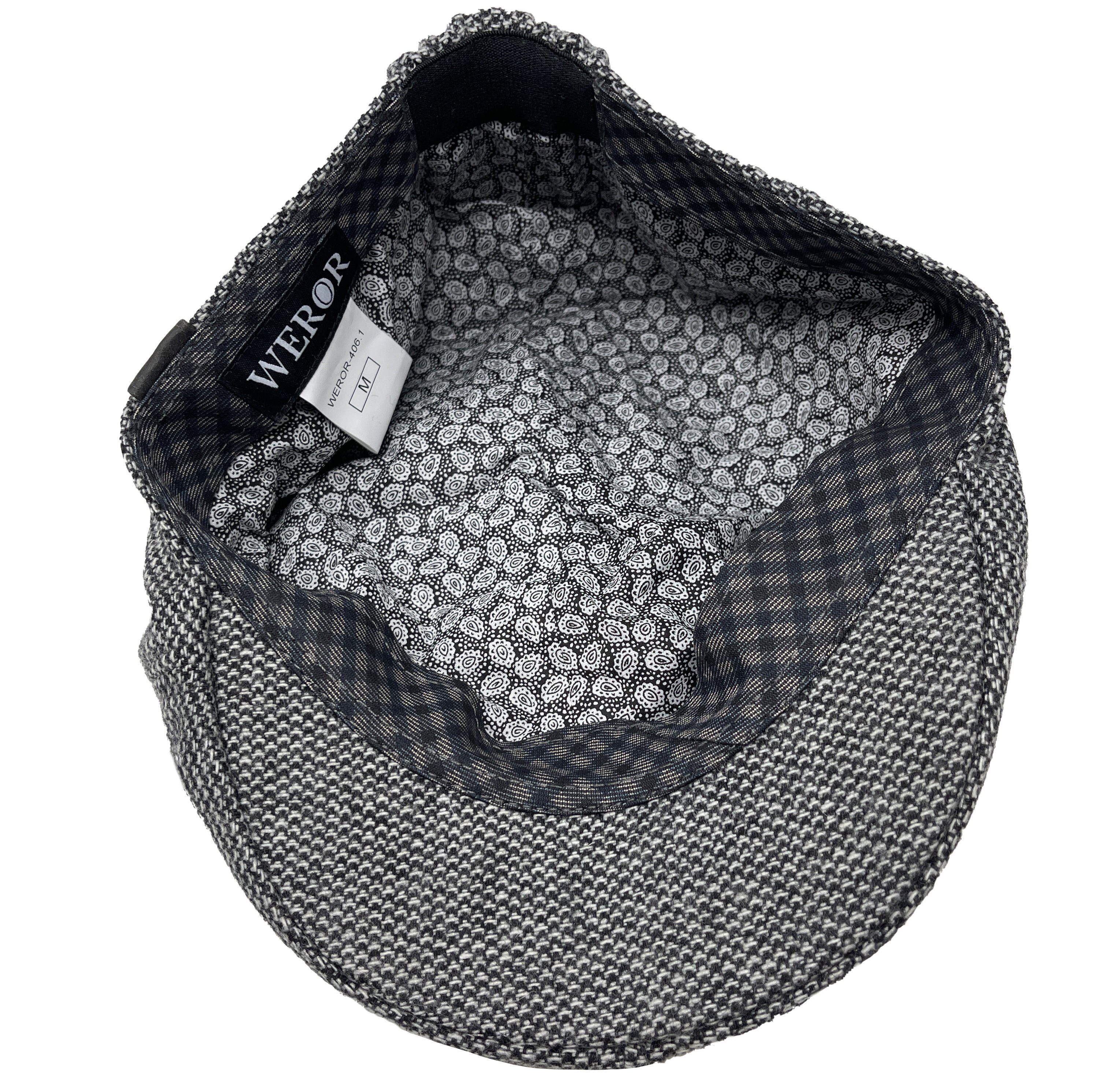 WEROR Flat Cap WEROR-406.1 Schiebermütze Schirmmütze Cap 3-RP4/5