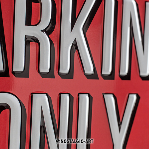 Nostalgic Art Retro Blechschild 20x30cm, Motiv "Mini - Parking Only", 1 Stück - ATU