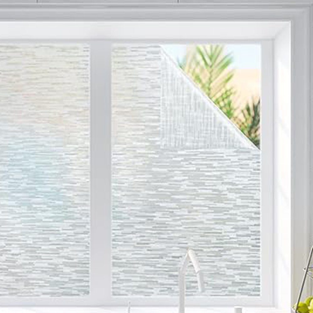 Fensterfolie Fensterfolie, blickdicht Sichtschutzfolie Milchglasfolie 44.5 x 200 cm, FELIXLEO