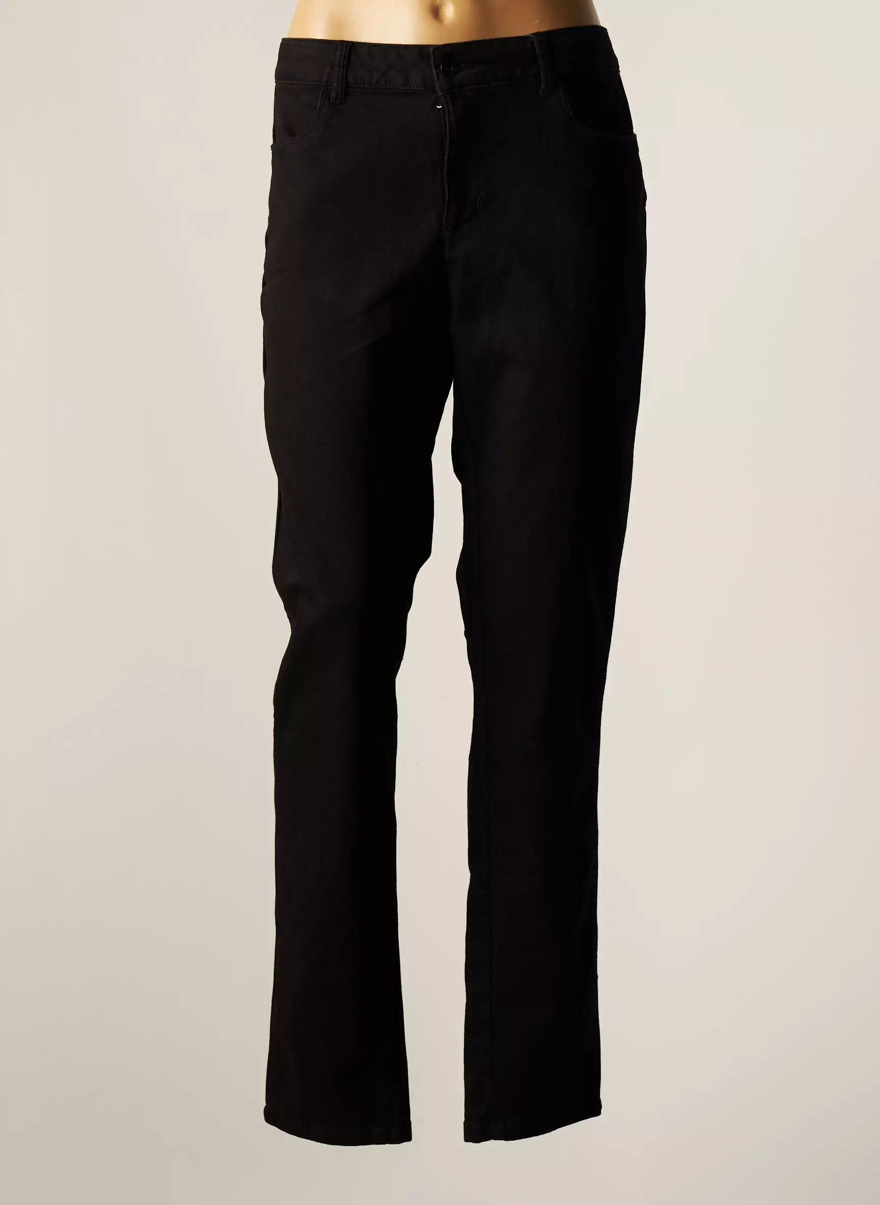 Jensen Pantalons Slim Femme couleur noir