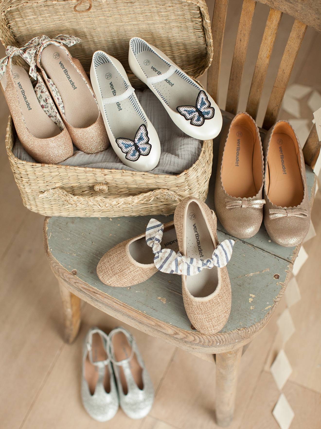 Vertbaudet Mädchen Ballerinas - marine