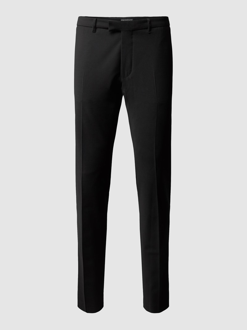 Slim Fit Anzughose mit Stretch-Anteil Modell 'Piet' - 'Drynamic' in schwarz