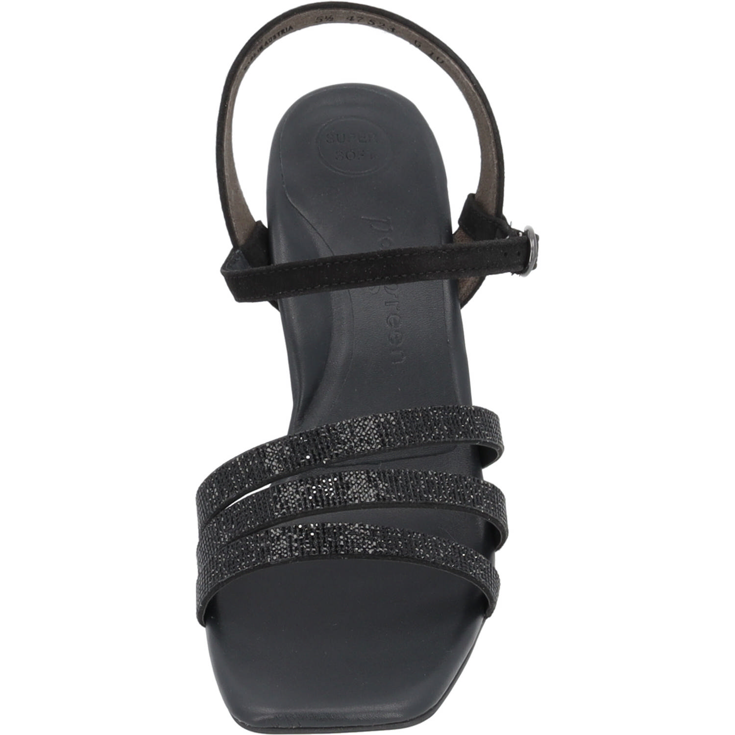 Paul Green 6058, Plateau-Sandaletten, Damen, black