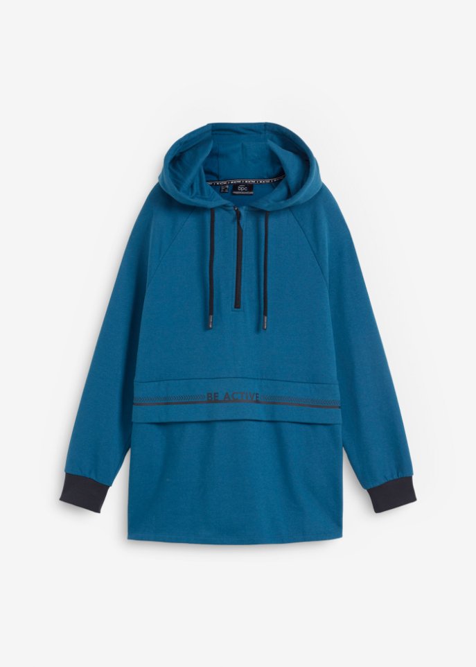 Sweat-Longshirt mit Kapuze