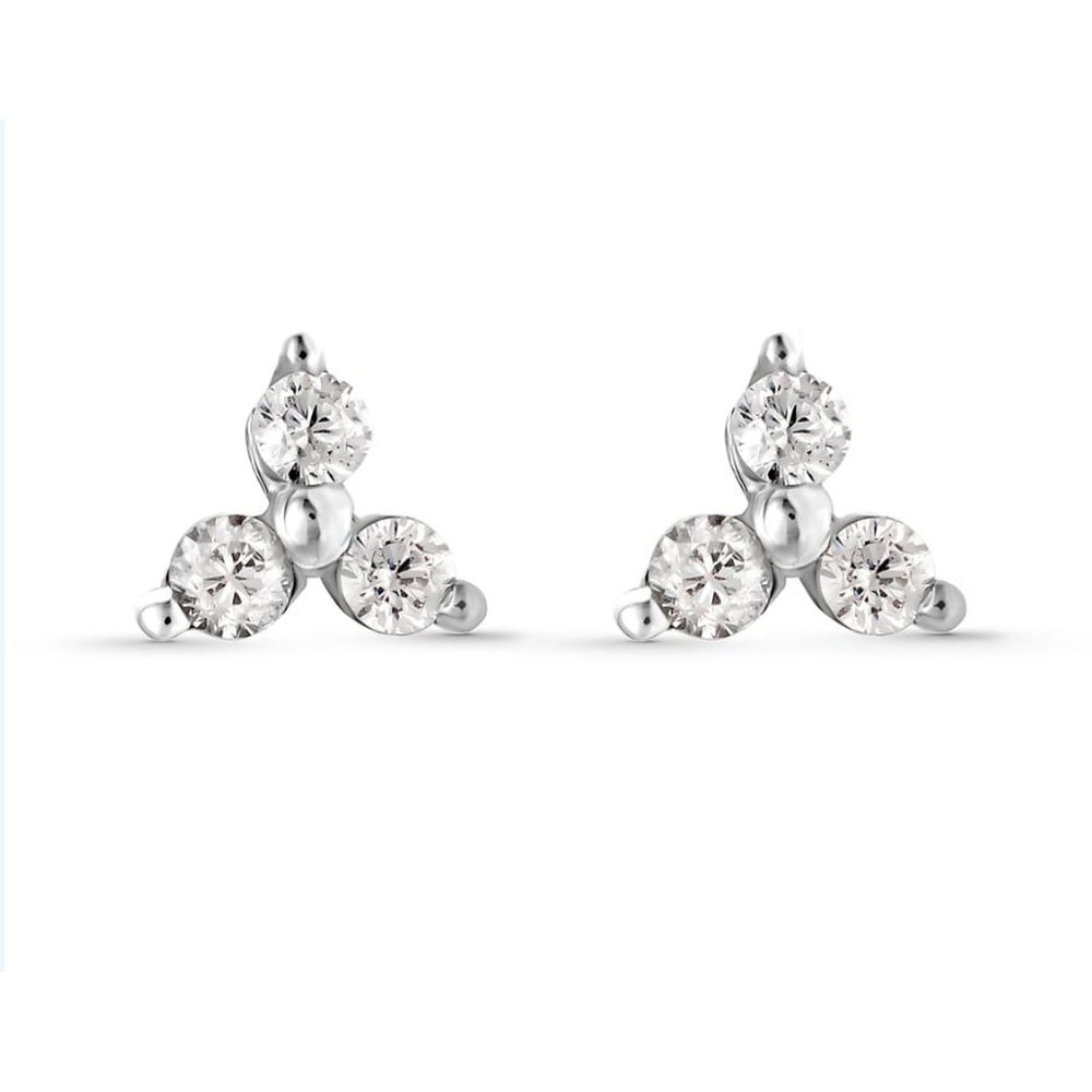 FAVS Boucles d'oreilles à fermoir à poussette 925 Argent Boucles d'oreilles