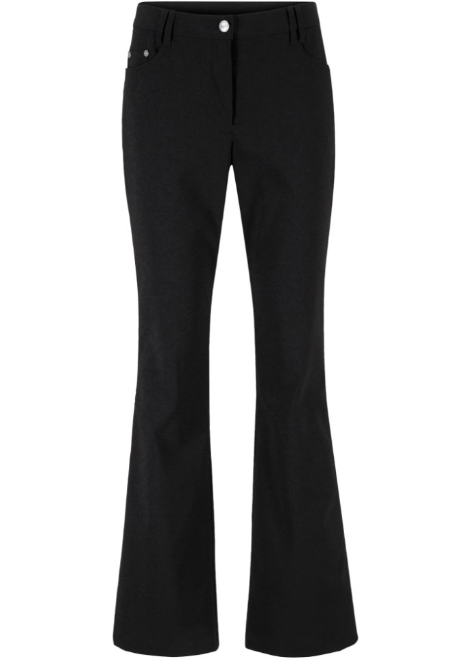 Bengalin-Stretch-Hose mit verstellbarem Bund, Flared