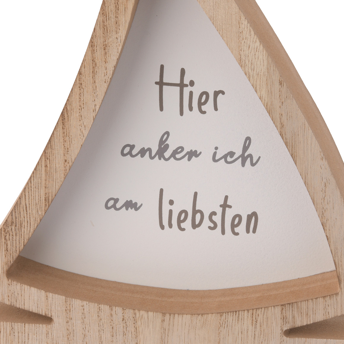 Deko-Aufsteller Boot mit Schriftzug