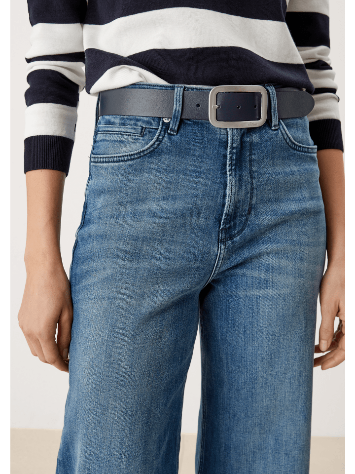 s.Oliver Accessories Nicht-Textil Gürtel in Blau günstig kaufen