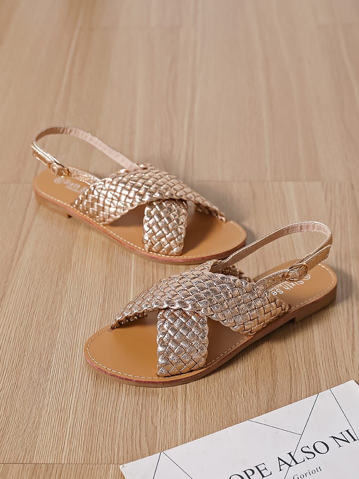 Sixth Sens Sandalen in Gold günstig kaufen