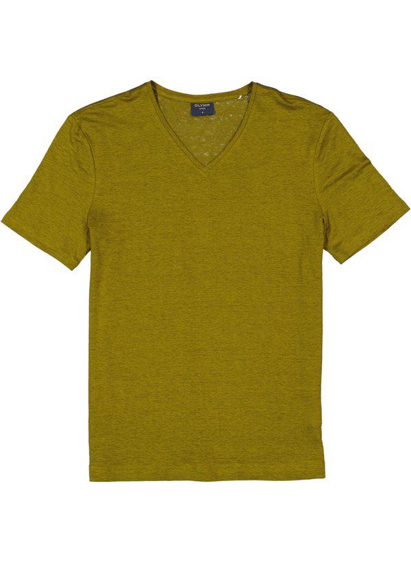 OLYMP, T-Shirt, Leinen, khaki