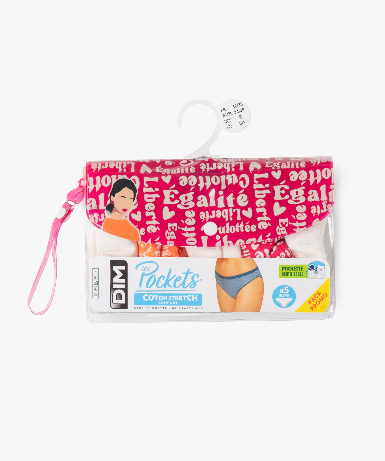 Culotte en coton stretch imprimé femme - Les Pockets de DIM... multicolore | GEMO