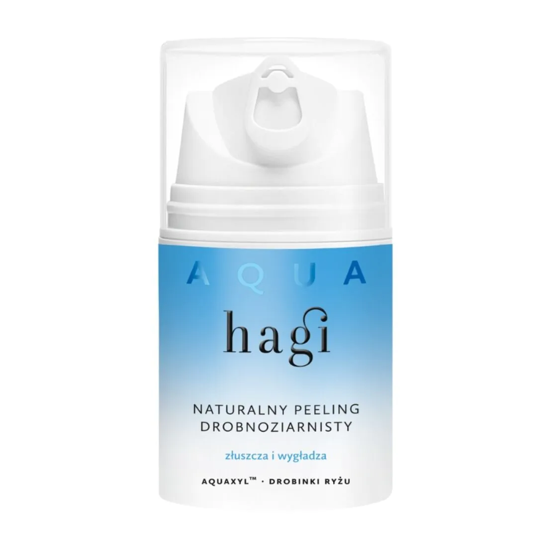 Hagi Aqua Zone švelnus šveitiklis su ryžių dalelėmis, 50 ml