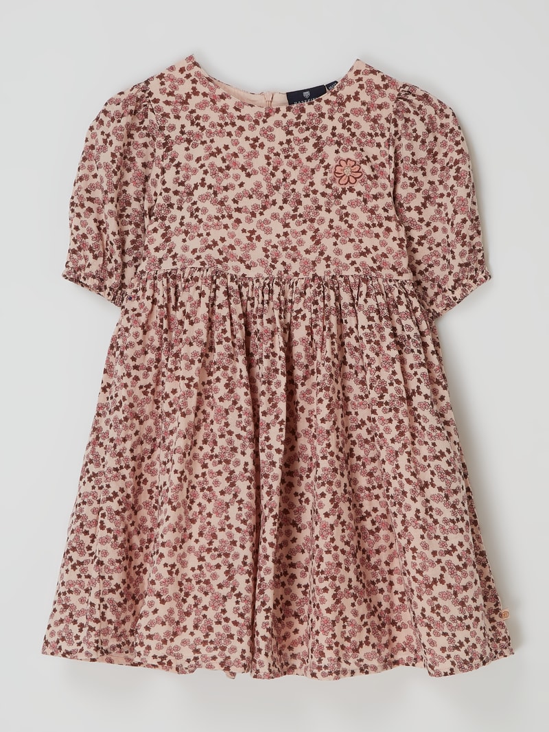 Kleid mit floralem Muster in rosé