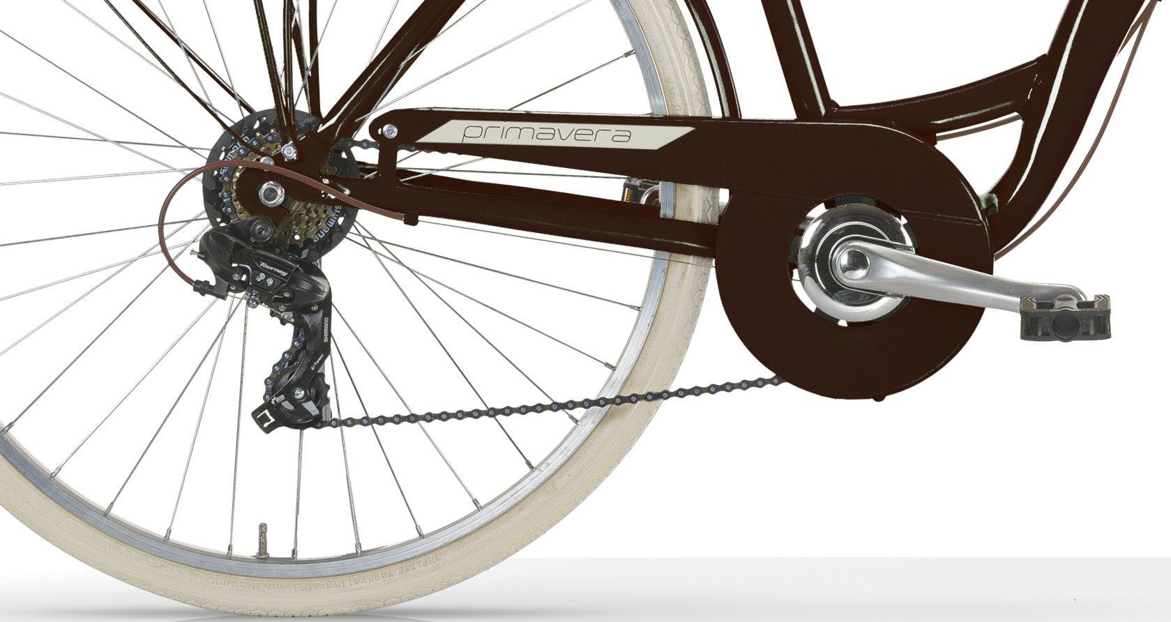MBM Cityrad NEW Primavera, 6 Gang Shimano TY300 Schaltwerk, Kettenschaltung