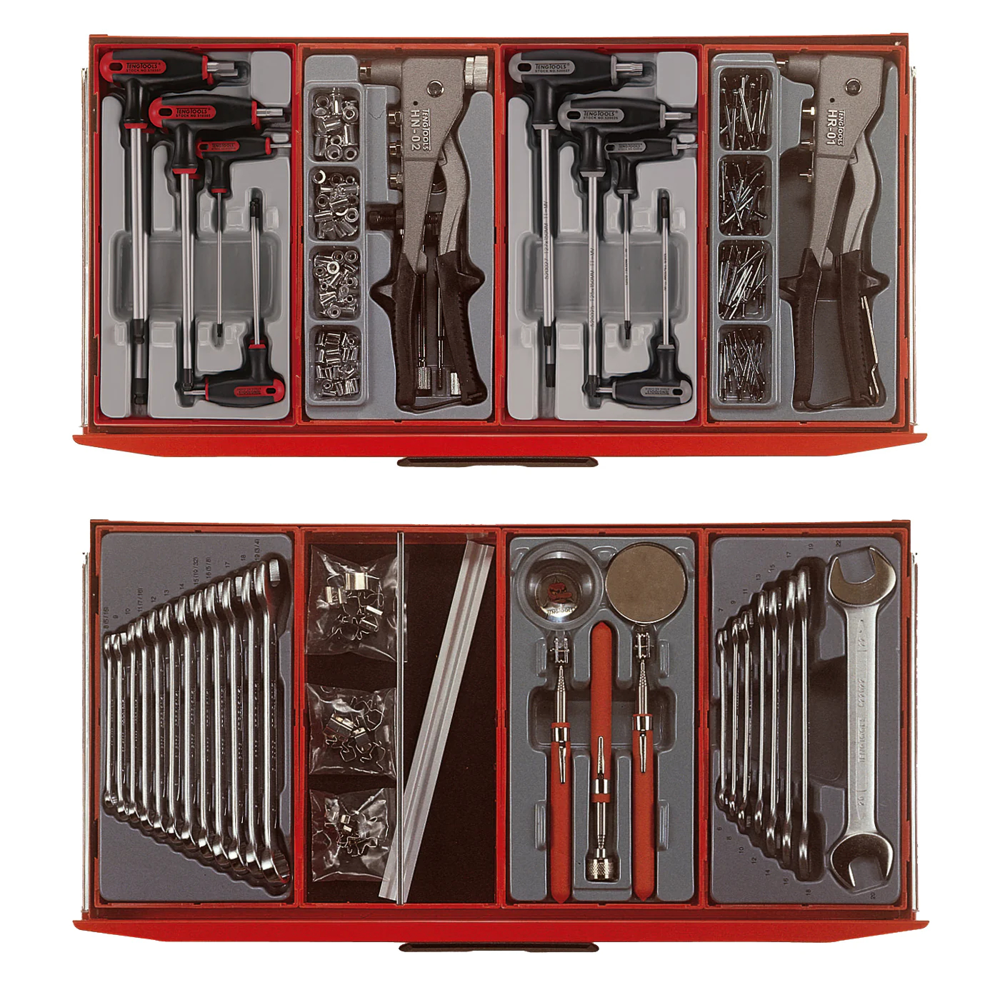 Teng Tools 1001-Piece Black Mega Master Hybrid Hand Tool Set - TCMM1001BK