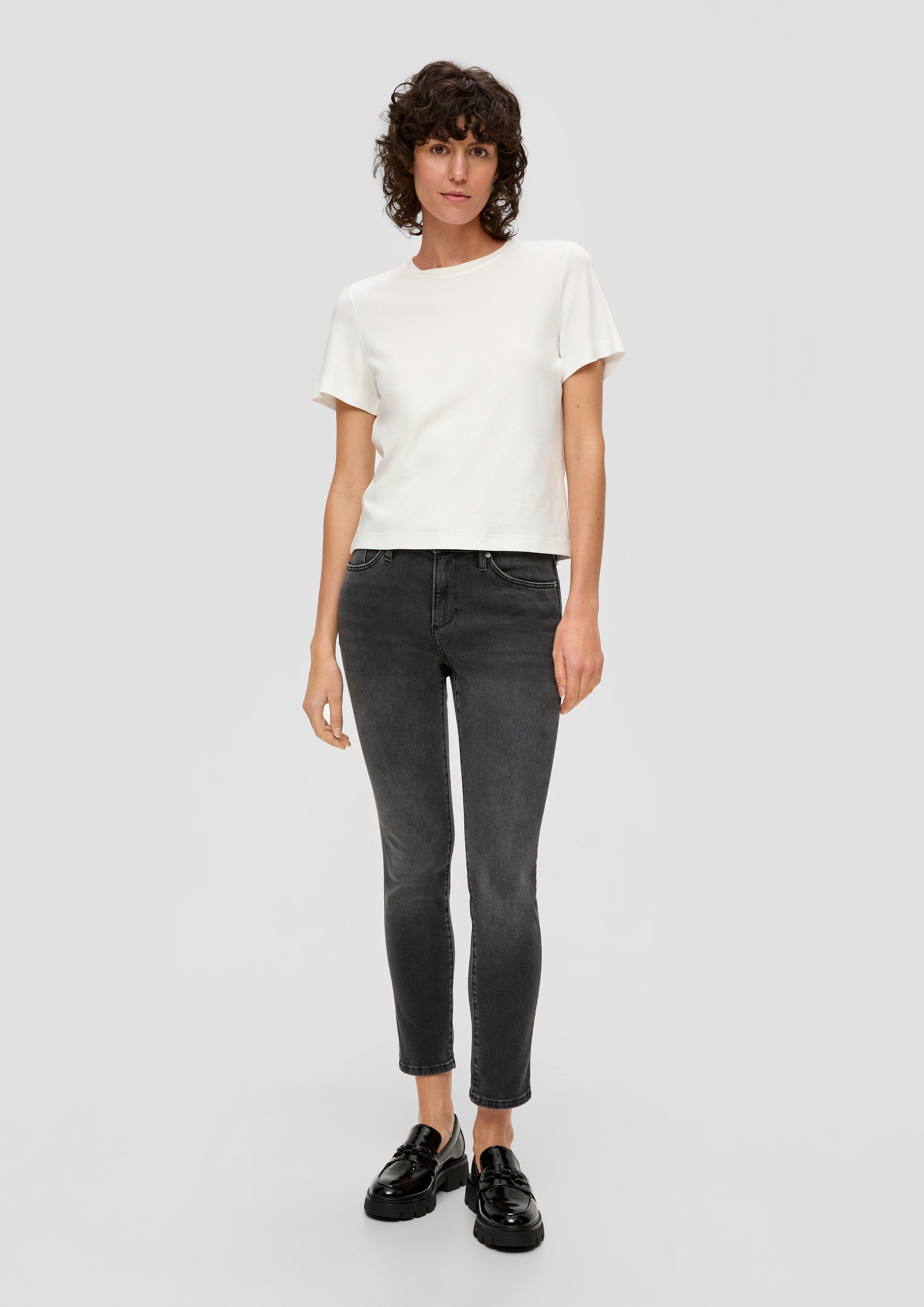 Cropped-Jeans / Slim Fit / Mid Rise / Slim Leg  2120751-97Z6