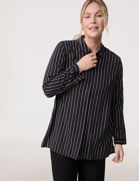 Bluse mit Steifen-Dessin