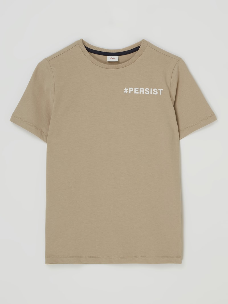 T-Shirt mit Print in sand