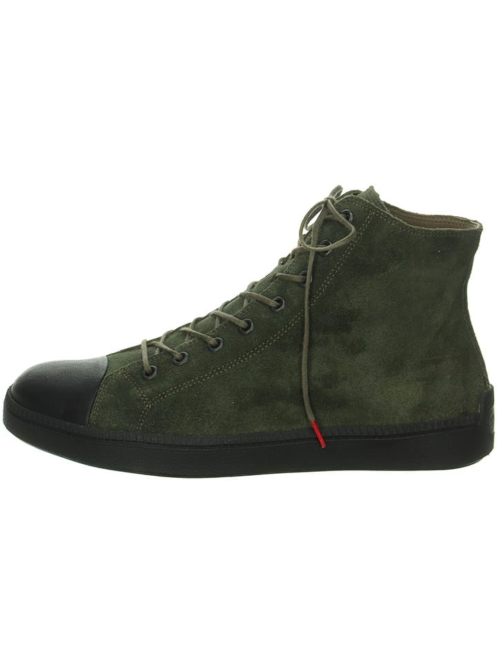 Think! Leder-Boots in Khaki günstig kaufen
