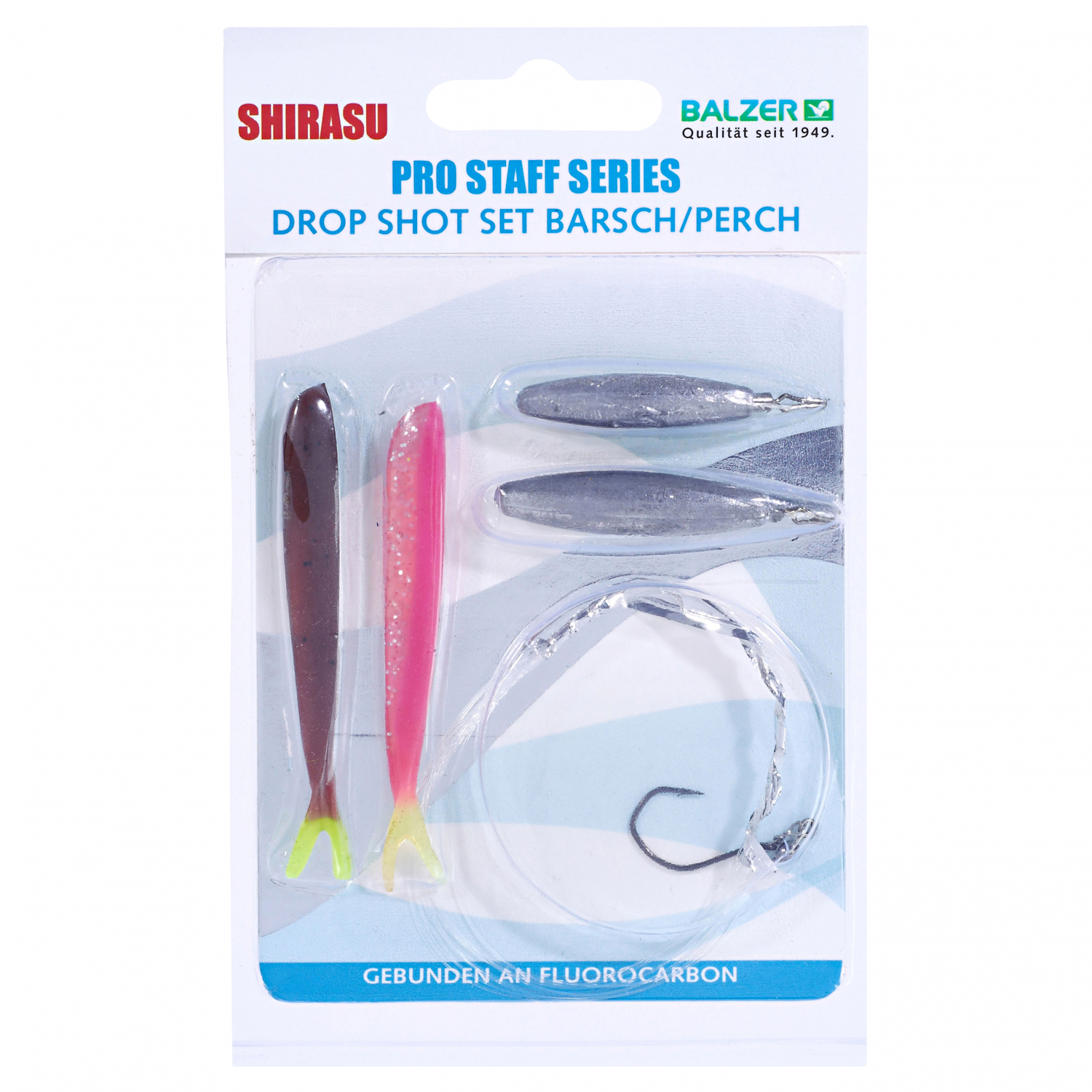 Shirasu Gummiköder-Set Drop Shot (Barsch Set)