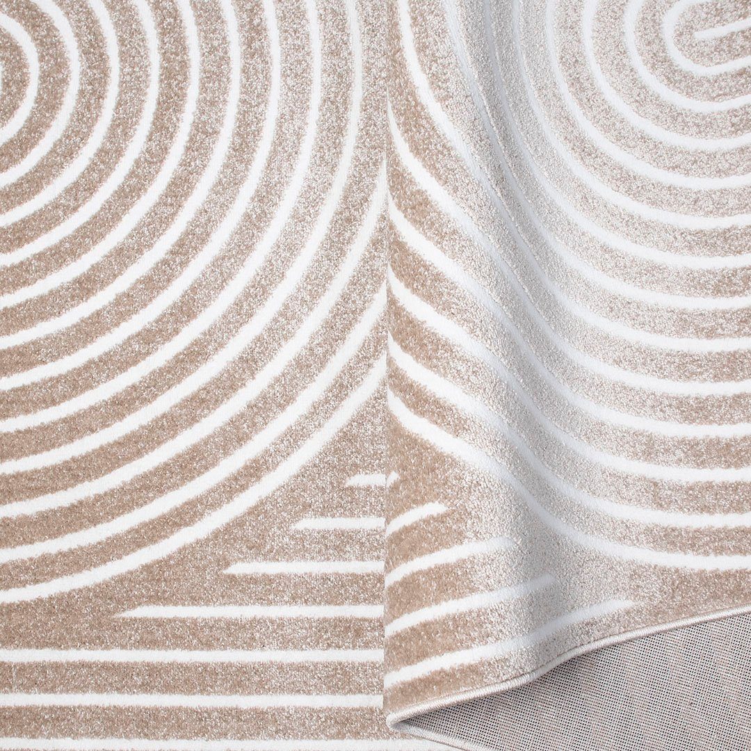 Teppich Fadel, andas, rechteckig, Höhe: 9 mm, 3D-Effekt, softer Kurzflor, pflegeleicht, leichter Glanz, Scandi-Look