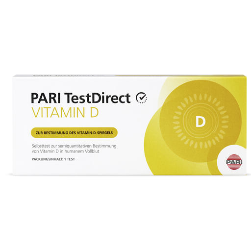 PARI TestDirect VITAMIN D Selbsttest Blut  1 St  Test