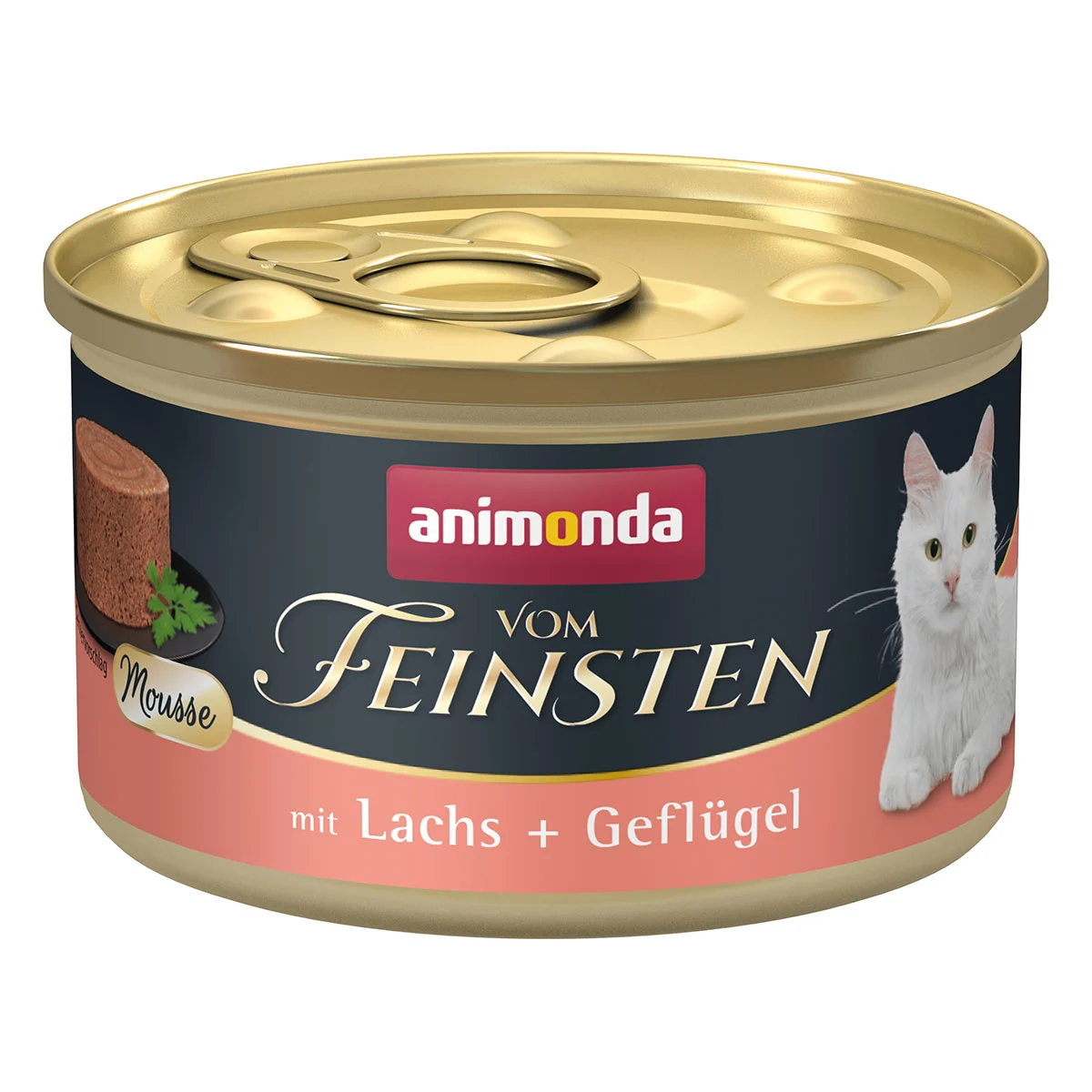 animonda vom Feinsten Mousse mit Lachs + Geflügel bei ZooRoyal