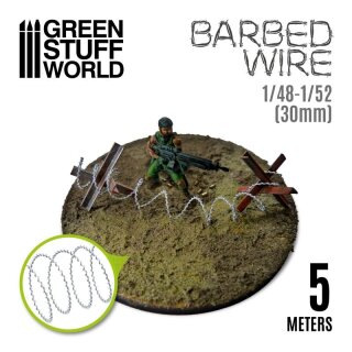 Stacheldraht - Barbed Wire: 1/48-1/52 Militär (30mm)