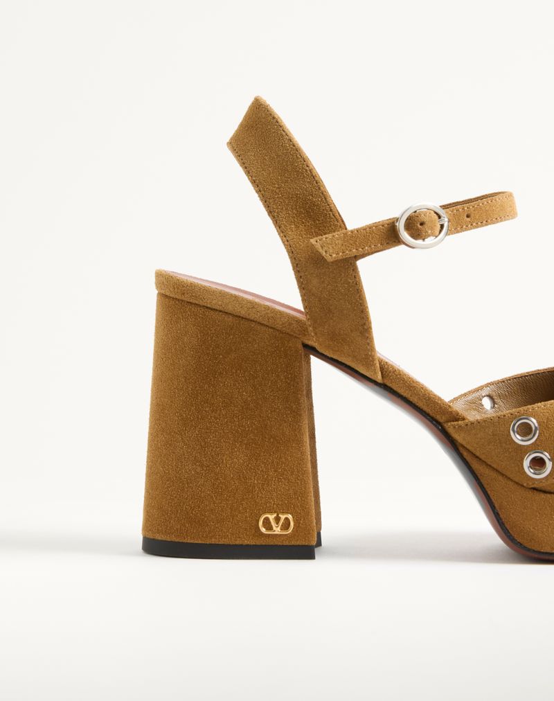 Nellcôte 90mm Split Leather Plateau Sandal