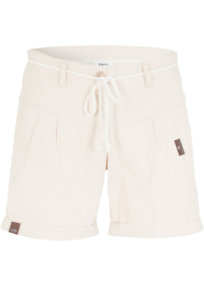 Twill-Shorts mit Turn-Up