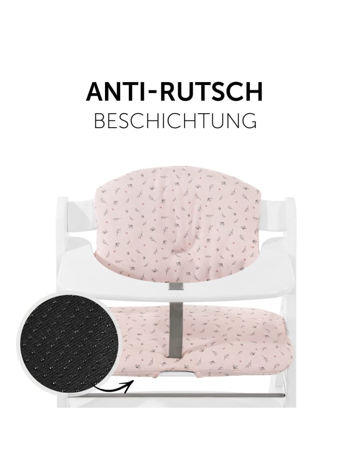 Hauck Sitzkissen / Hochstuhlauflage für Alpha Hochstuhl - in rosa,grau günstig kaufen onesize