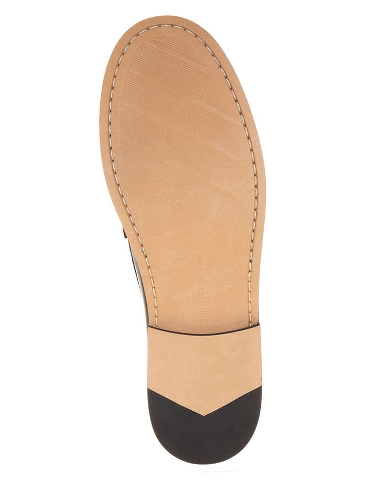 Tommy Hilfiger Shoes Leder-Mokassins in Schwarz günstig kaufen