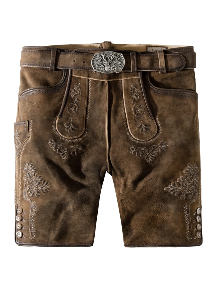 Stockerpoint Lederhose Bertl in braun günstig kaufen