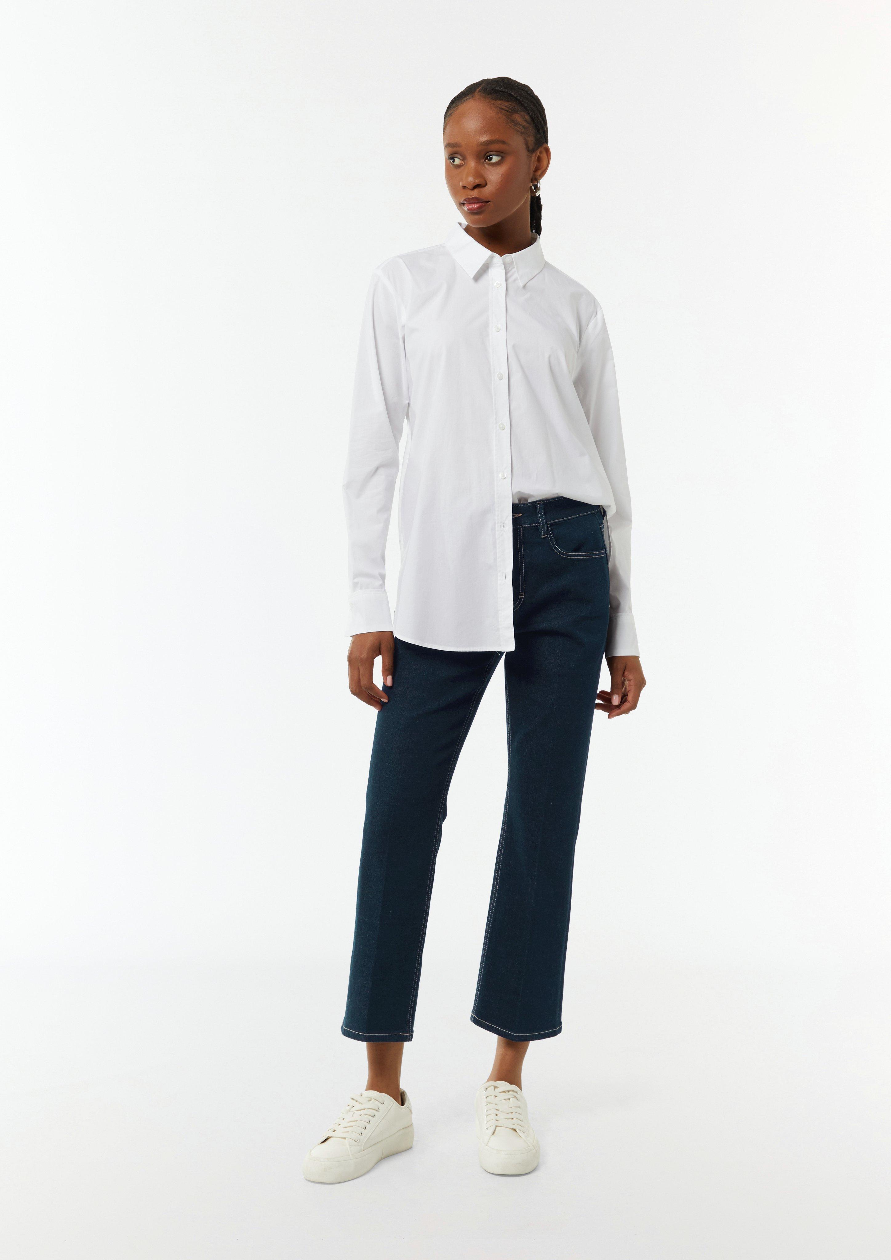 Jeans-Hose mit Bügelfalte - navy