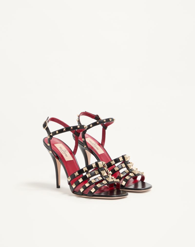 Rockstud gedeskindssandal 100mm