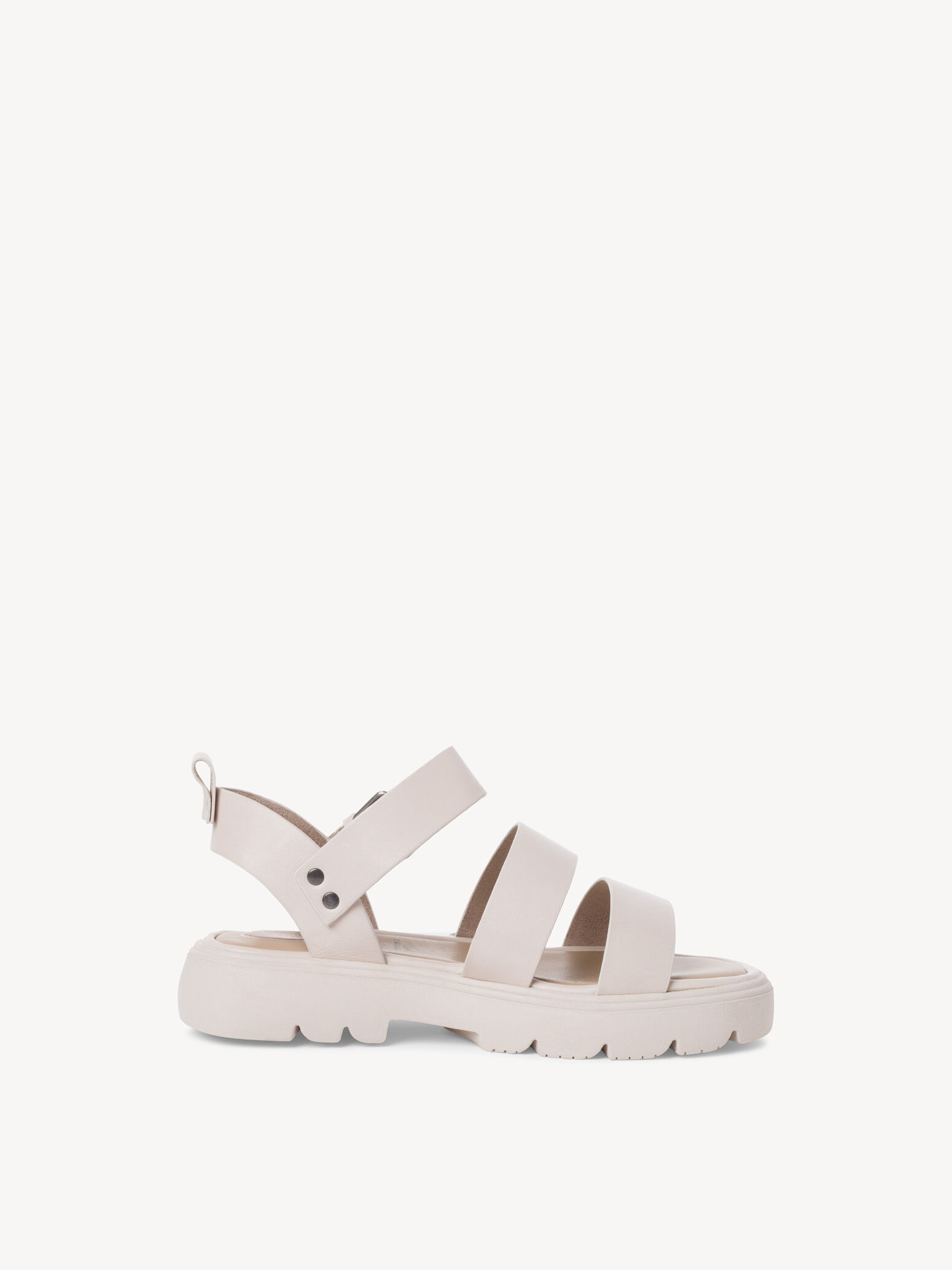 Sandale en cuir - blanc