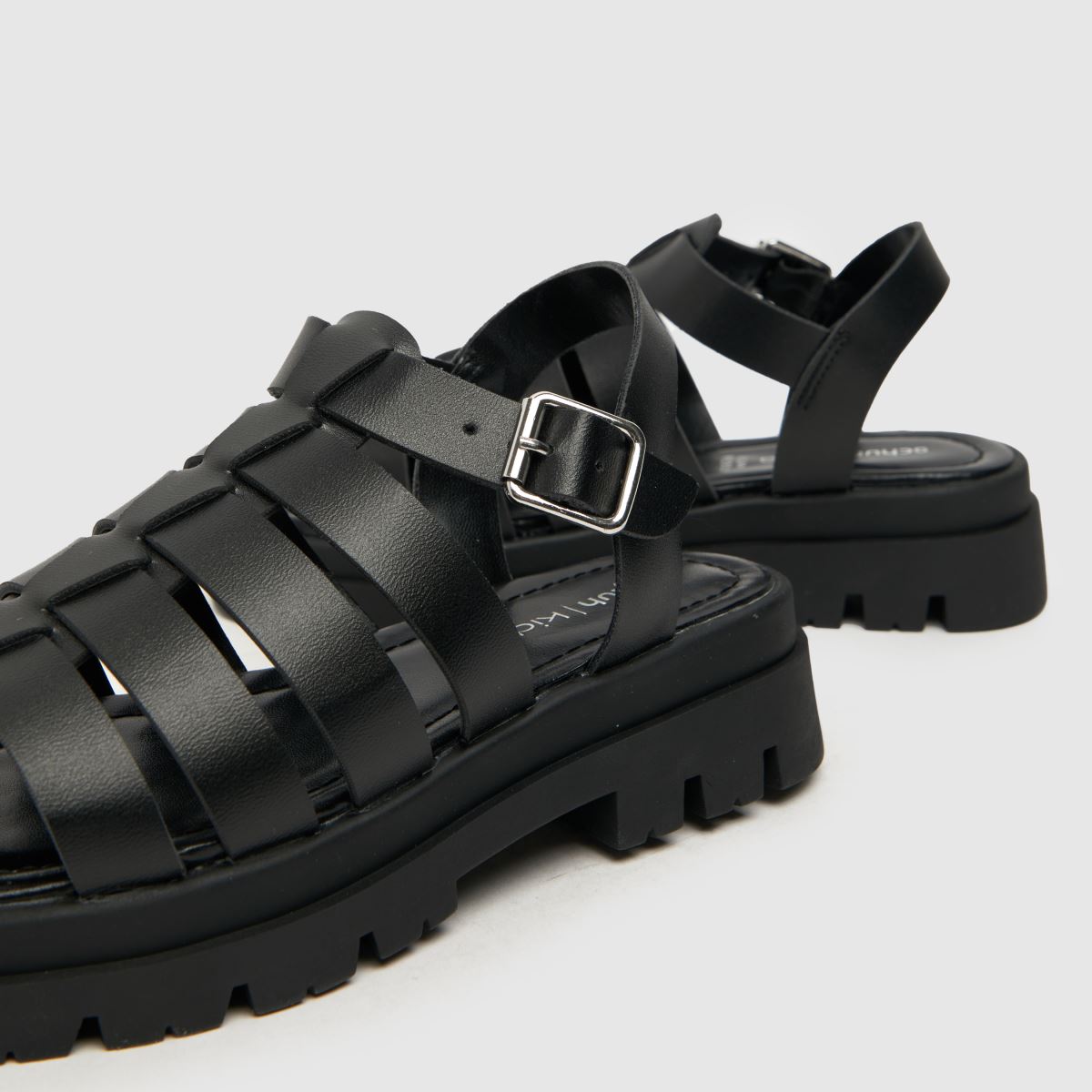 Schuh črni sandali Troy Gladiator za dekleta
