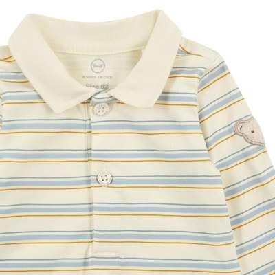 Body langarm, beige für Jungs