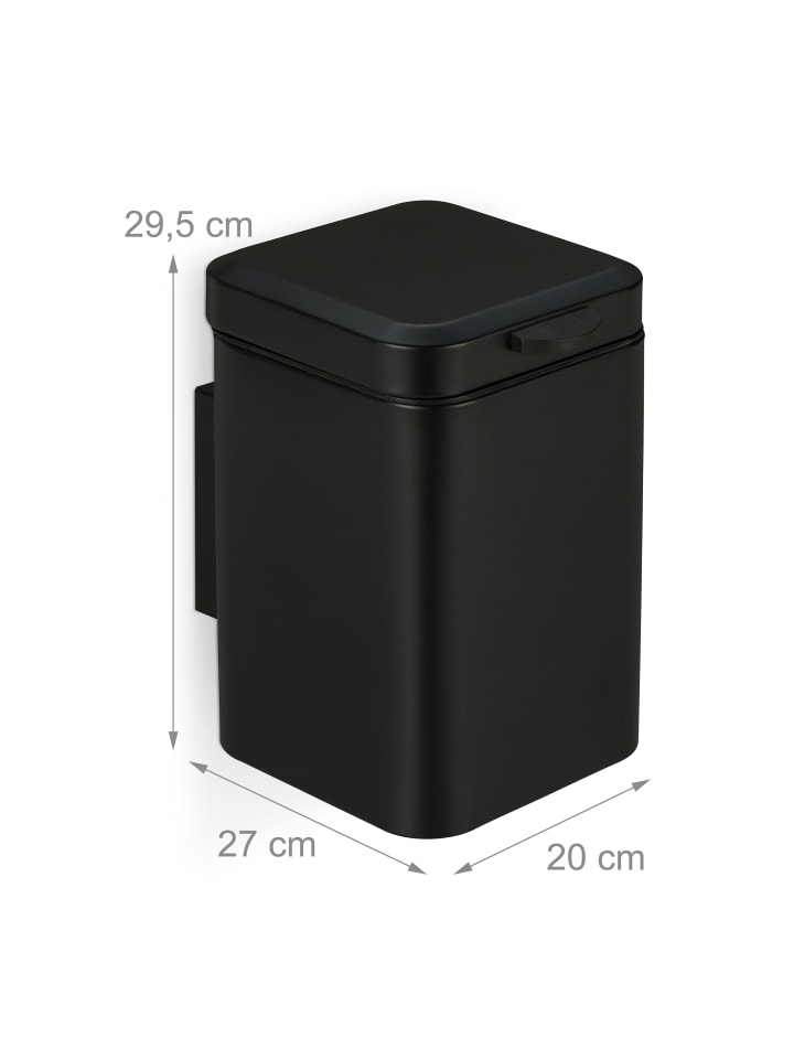relaxdays Kosmetikeimer in Schwarz - 6 Liter günstig kaufen onesize