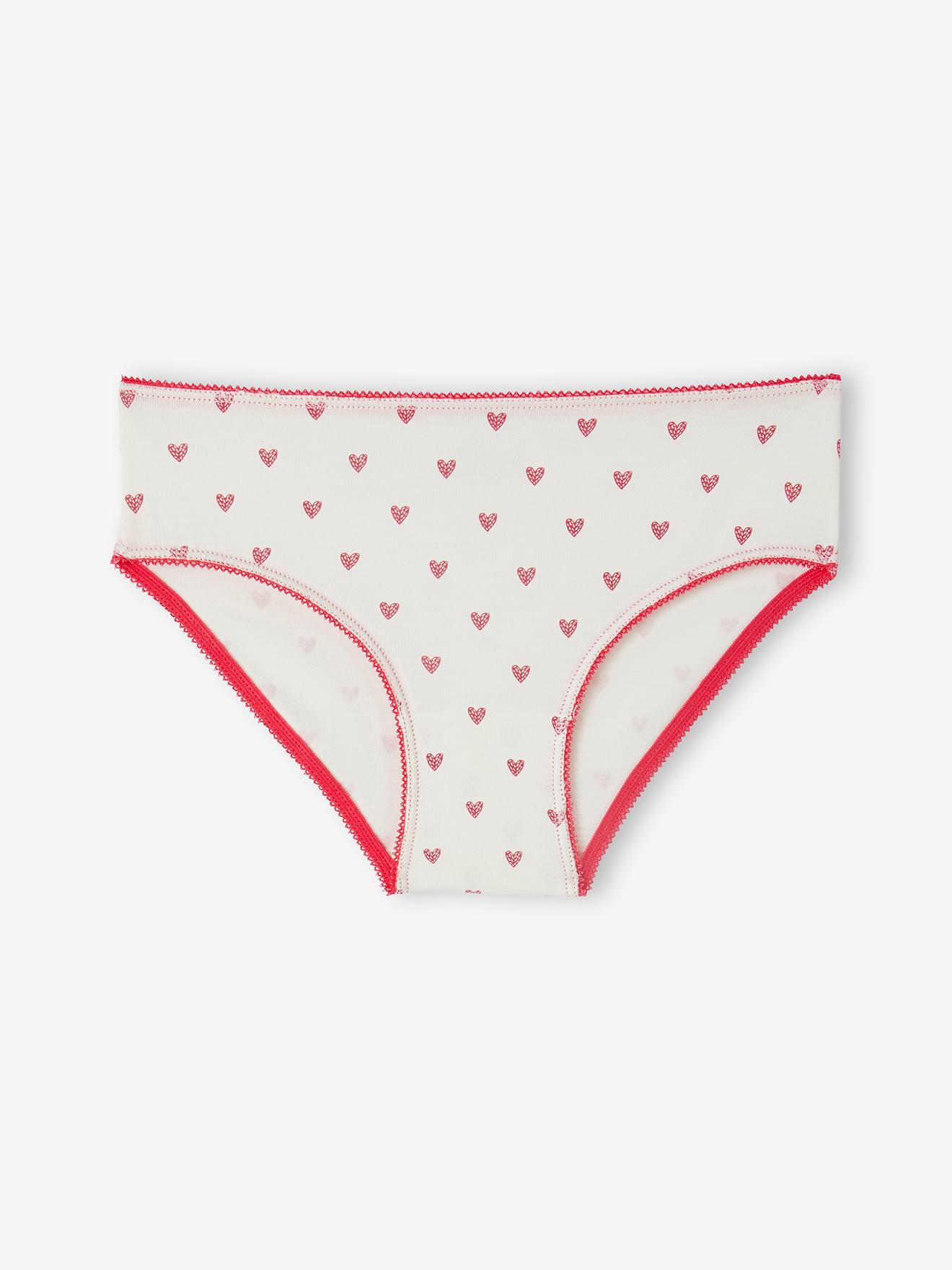 Vertbaudet 5er-Pack Mädchen Slips mit Bio-Baumwolle - rosa