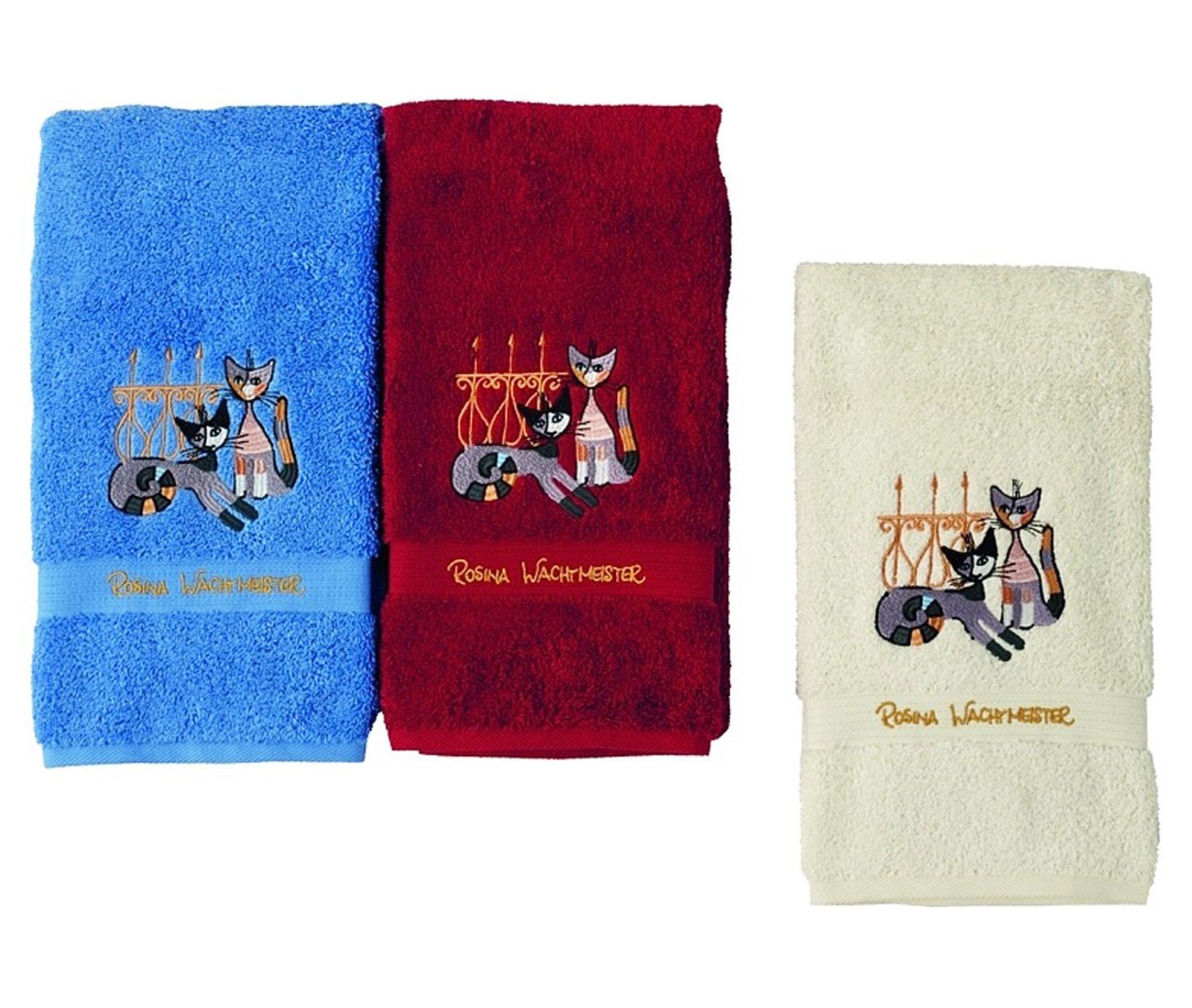 Rosina Wachtmeister Gästehandtücher Vita Familiare, Baumwolle (2-St), 2er Set Gäste-Handtücher Walkfrottier 100% Baumwolle Größe: 30x50cm